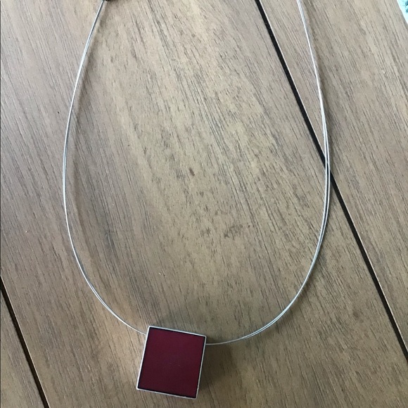 Necklace with reversible color pendant - Picture 5 of 6